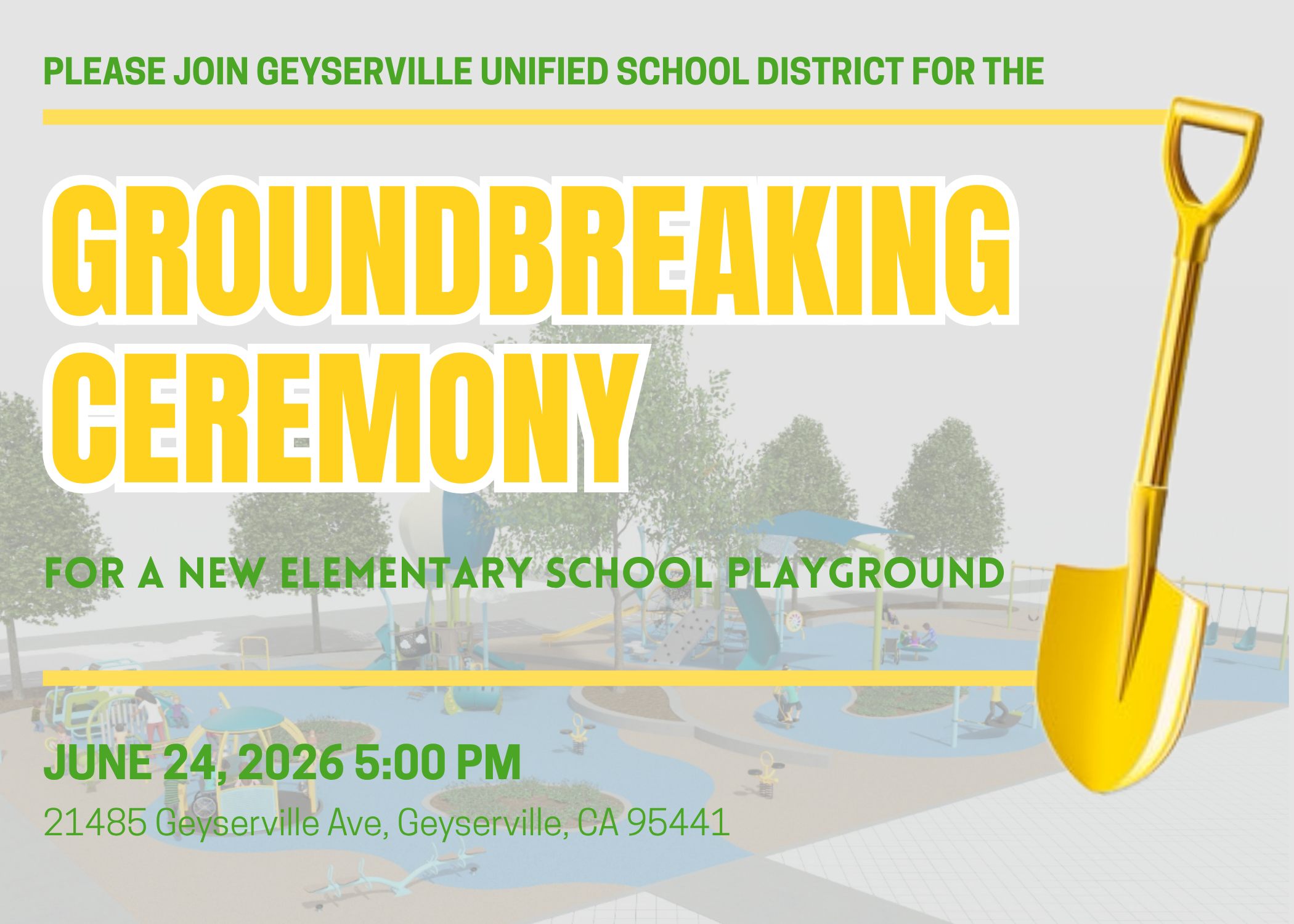 GROUNDBREAKING CEREMONY